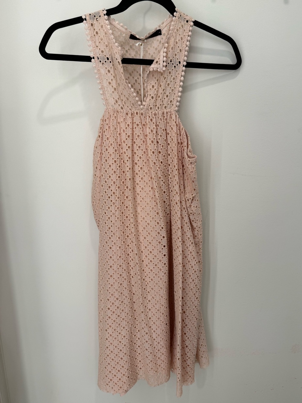 NWT small Sleeveless Amadi Midi Dress in Light Blush Pink